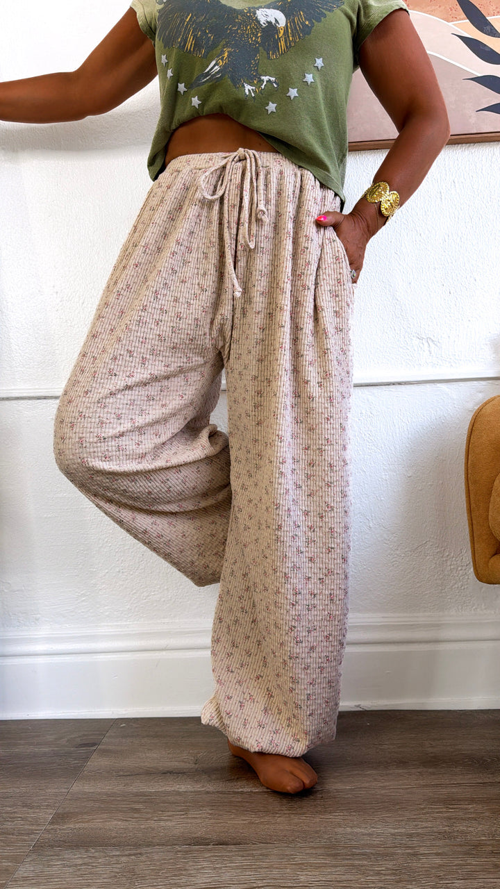 Westwind Jogger Pants, Almond Floral