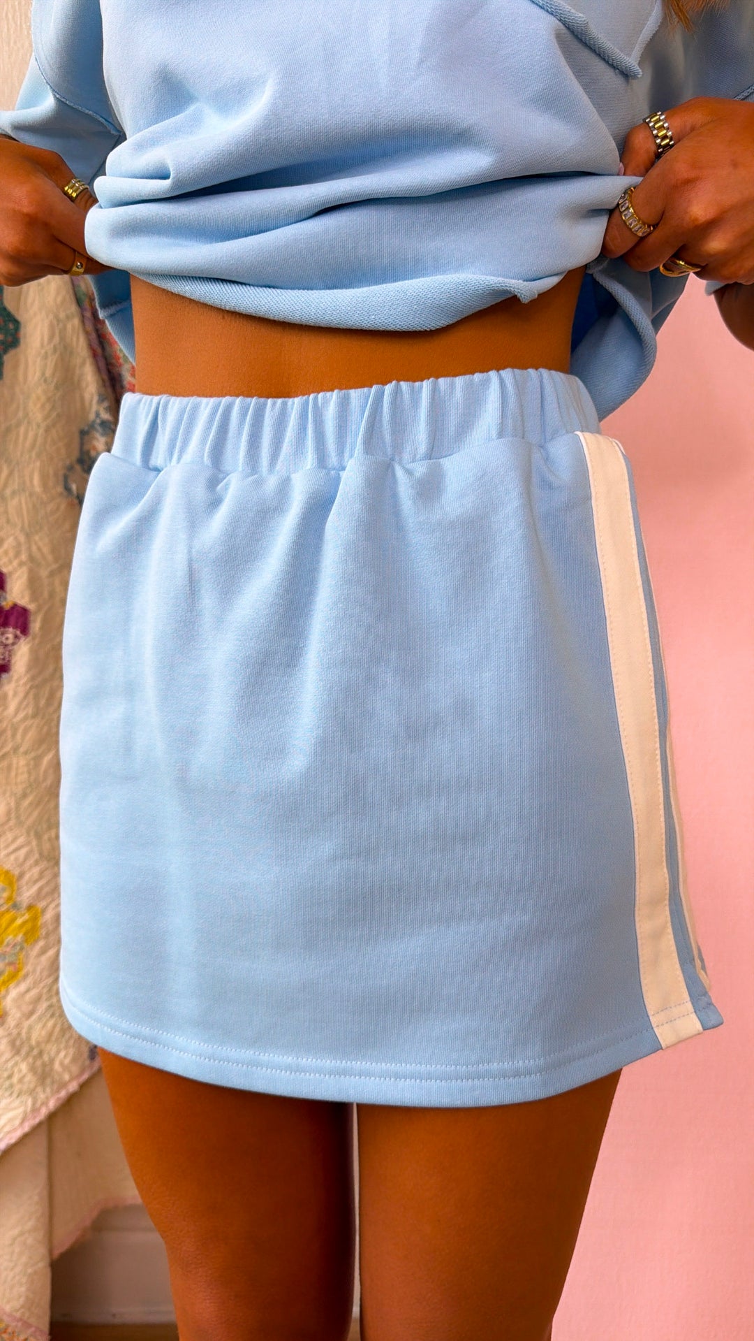 Sporty Skies Two Piece Set, Sky