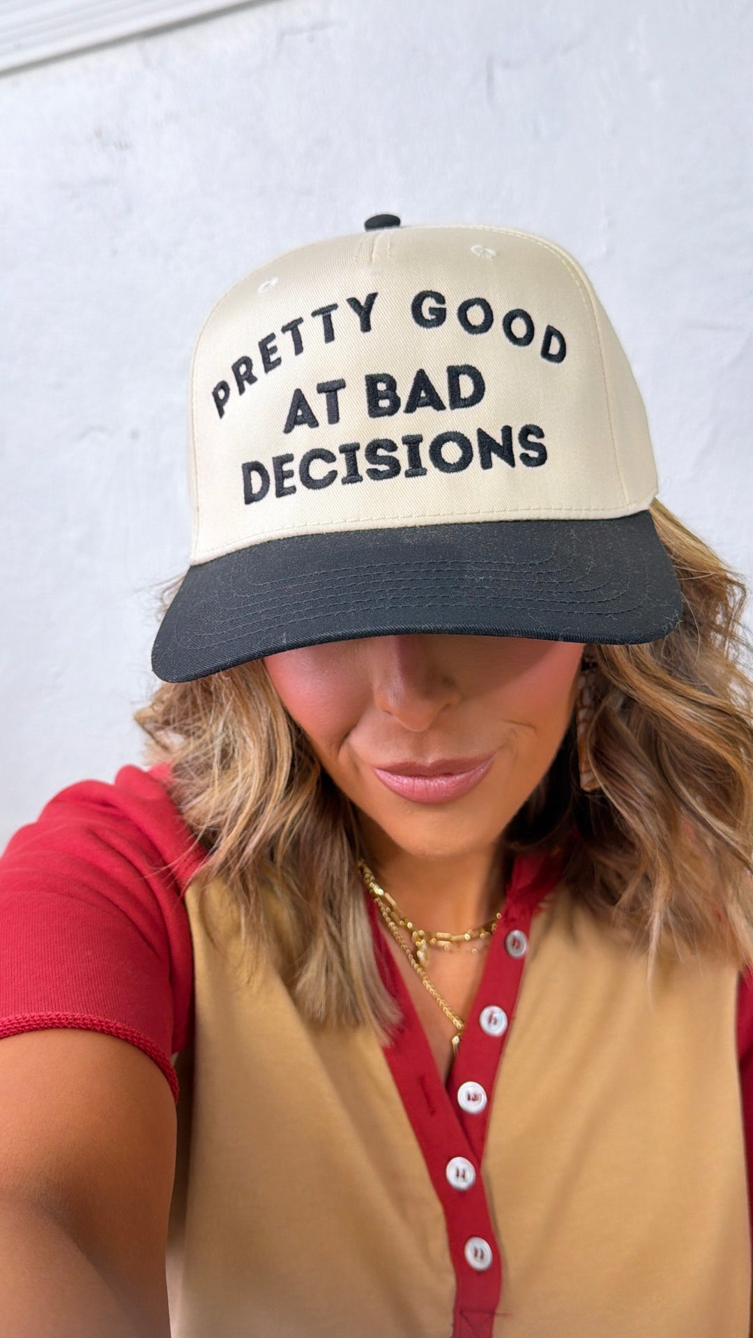 Pretty Good At Bad Decisions Trucker Hat