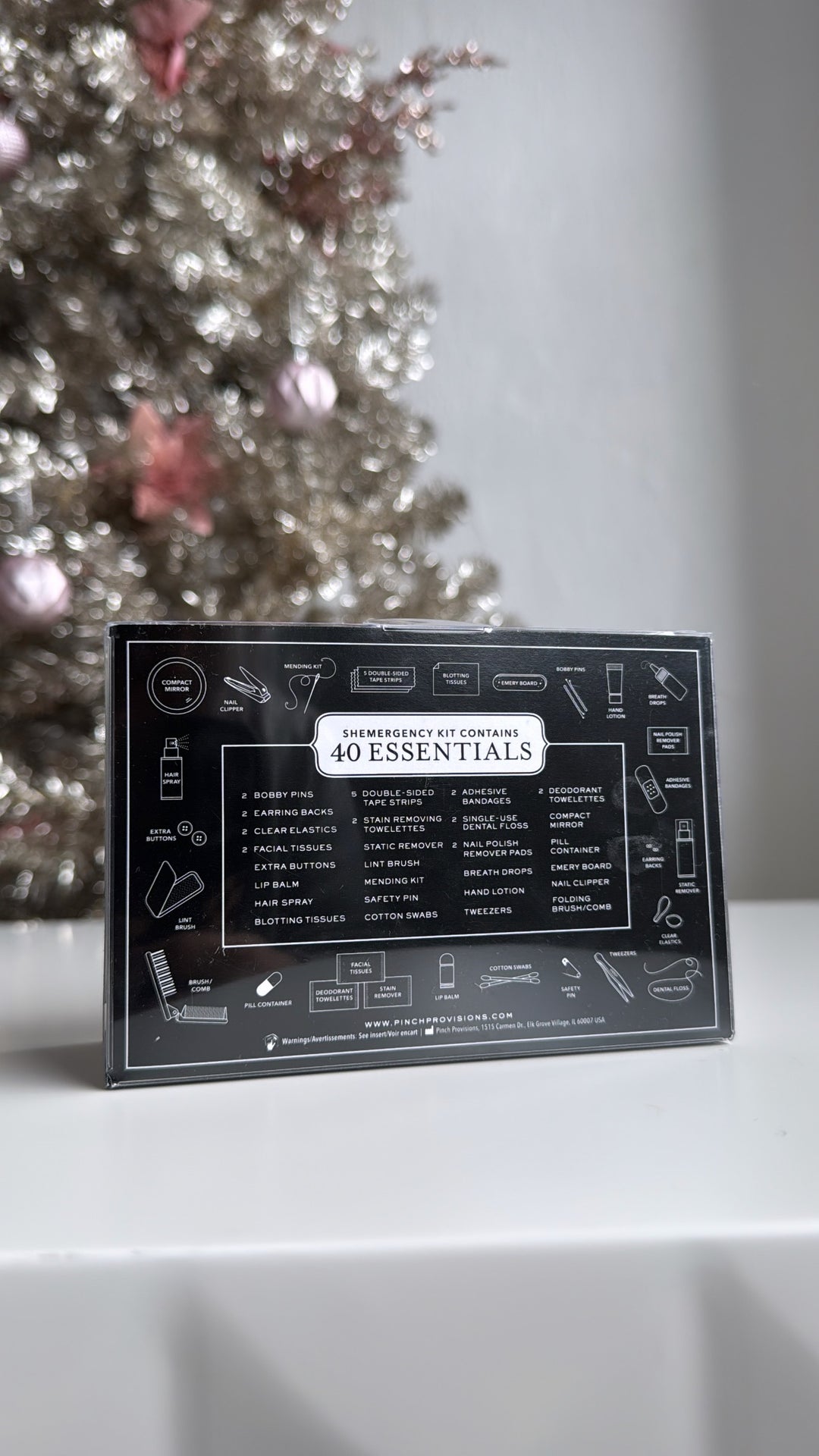 Periwinkle Glitter Shemergency Kit