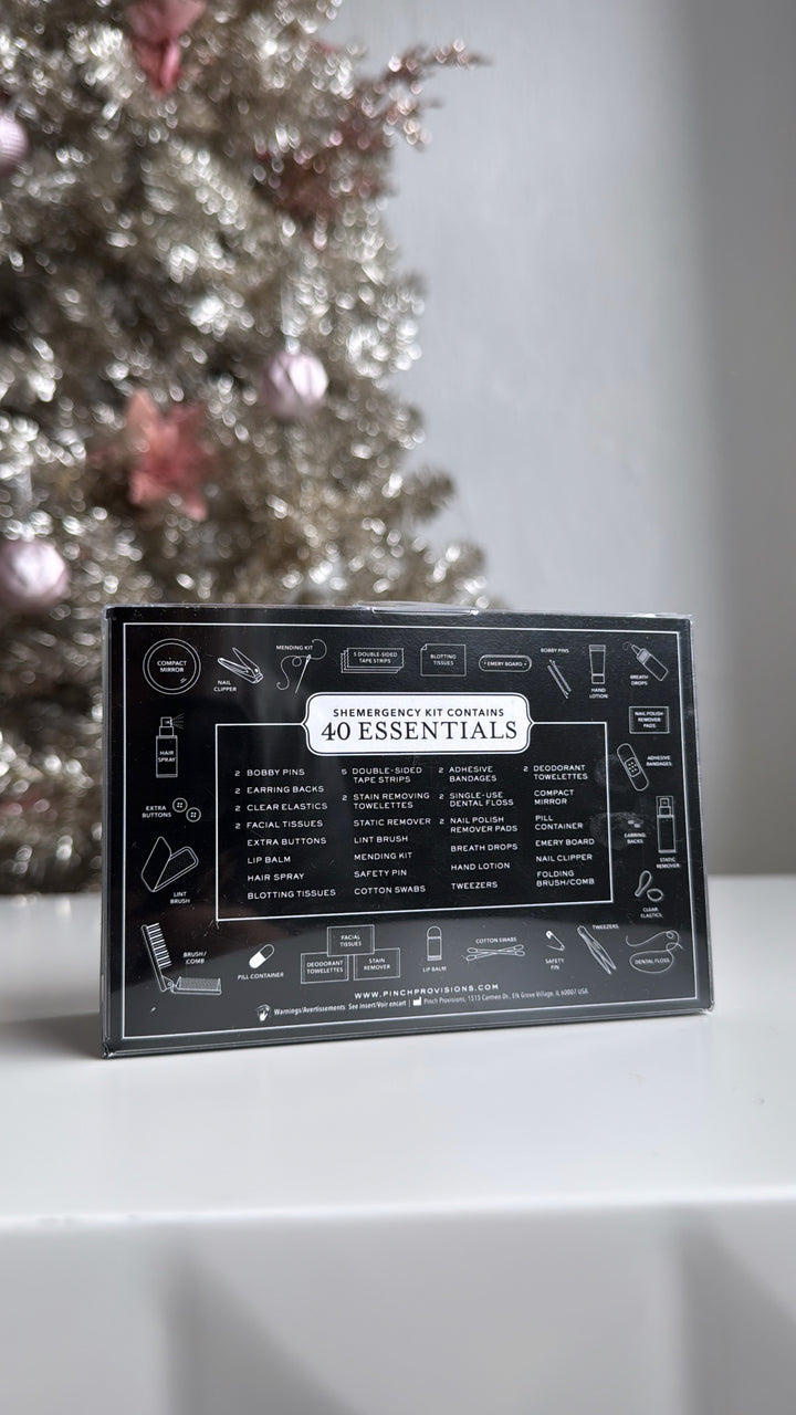 Periwinkle Glitter Shemergency Kit