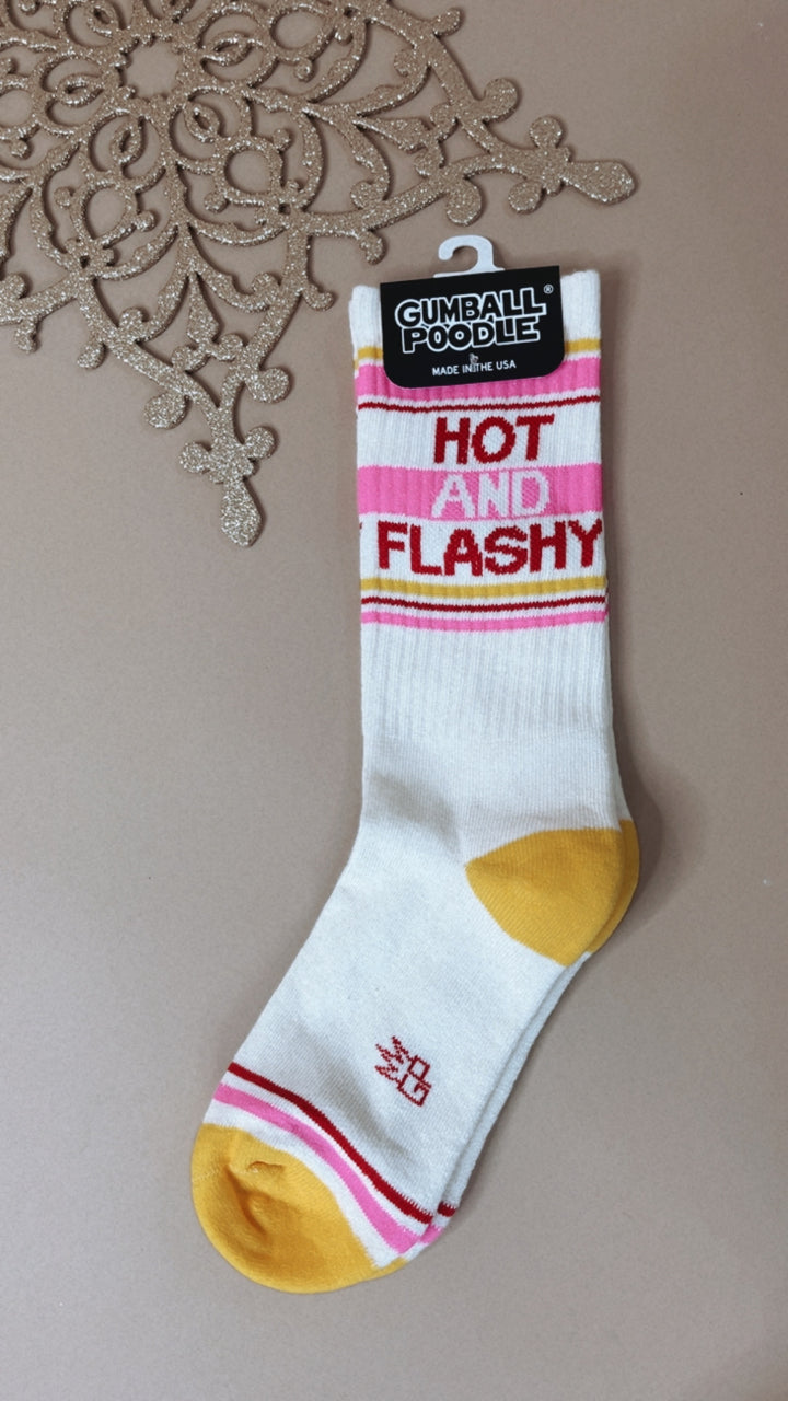Hot and Flashy Gym Crew Socks
