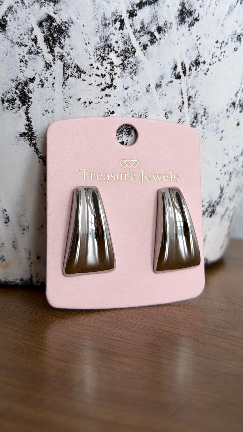 Showstopper Stud Earring, Silver