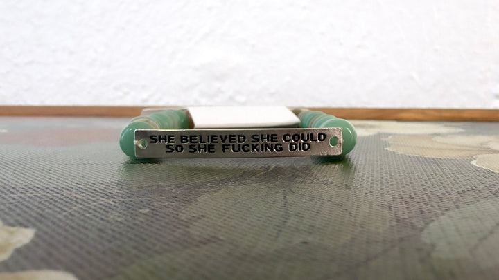 Sassy Bracelet "She Believed", Silver