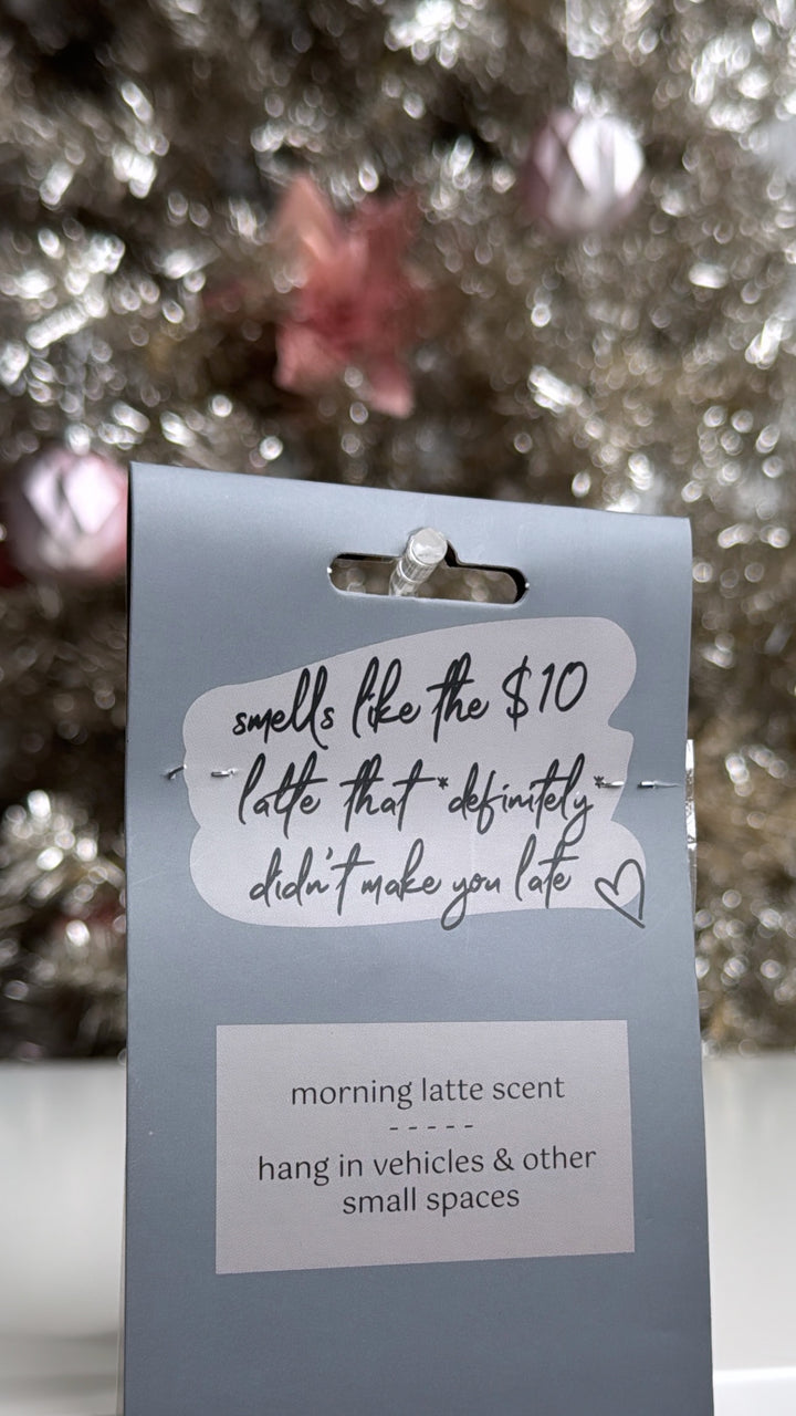 Stay In Your Lane Car Air Freshener - Overly Caffeinated- Morning Latte