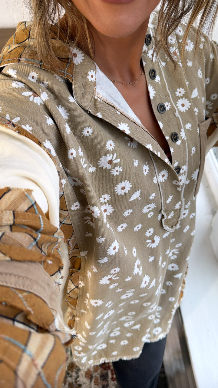 Daisy Lane Oversized Button Up