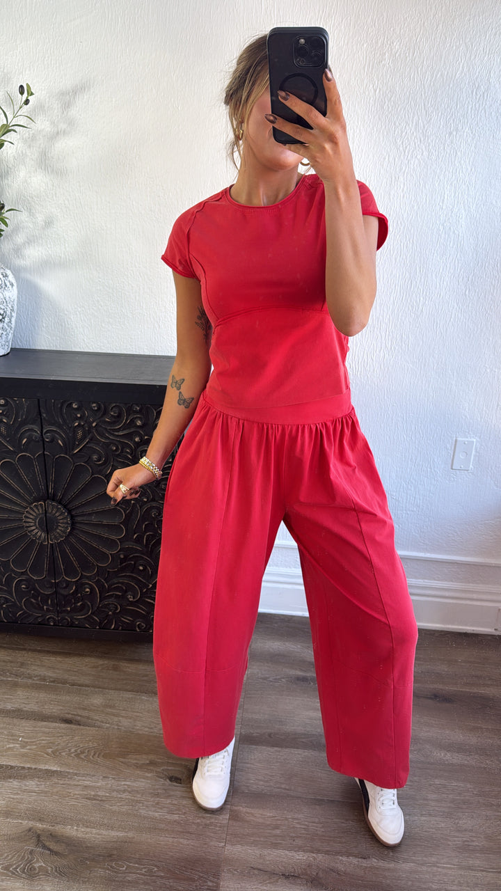 Jetset Lounge Set, Tomato