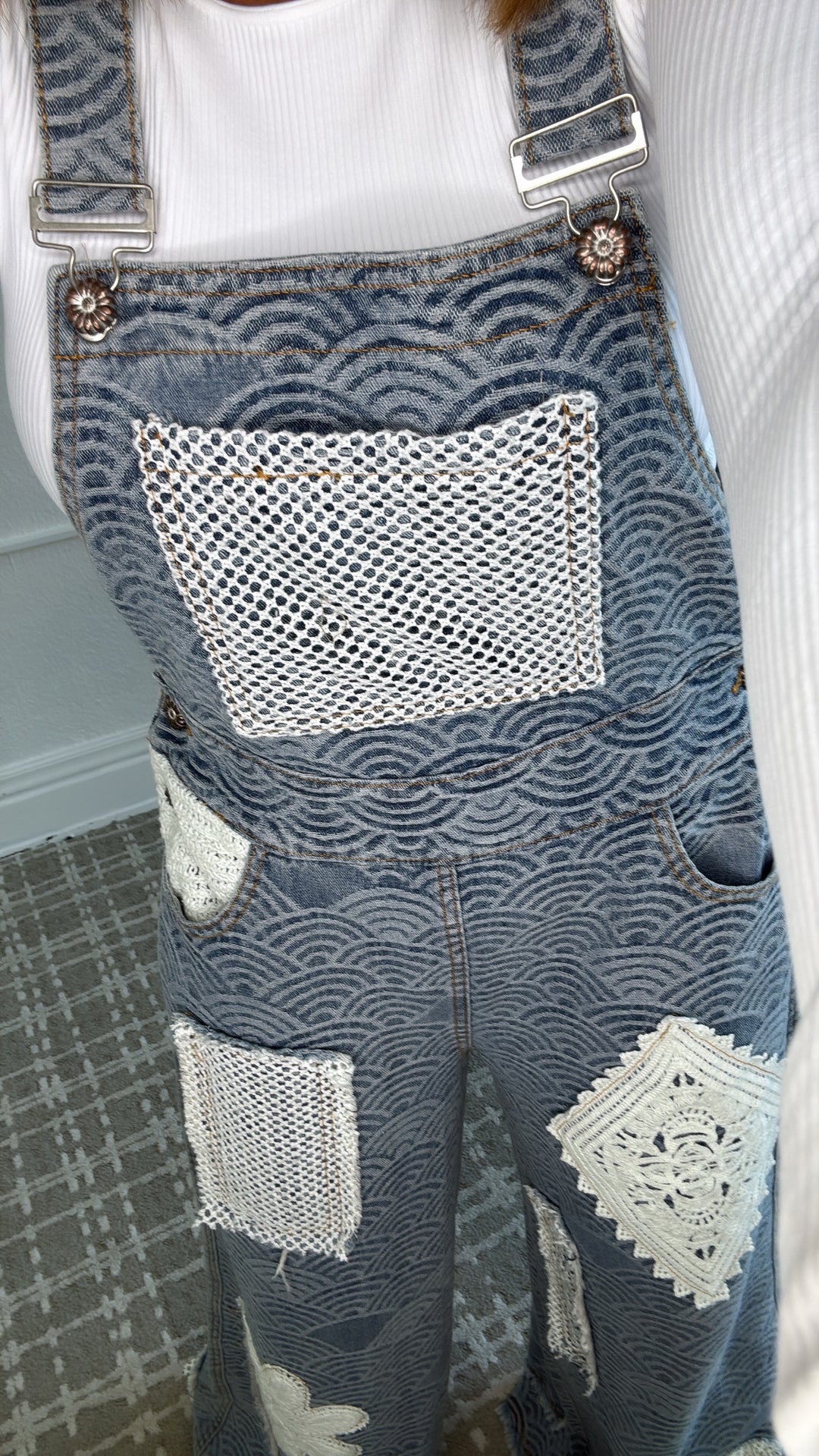 Ripple Effect Denim Overalls