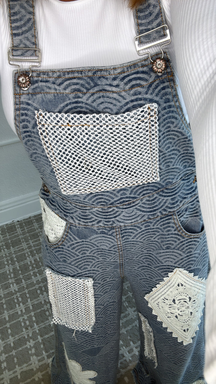 Ripple Effect Denim Overalls