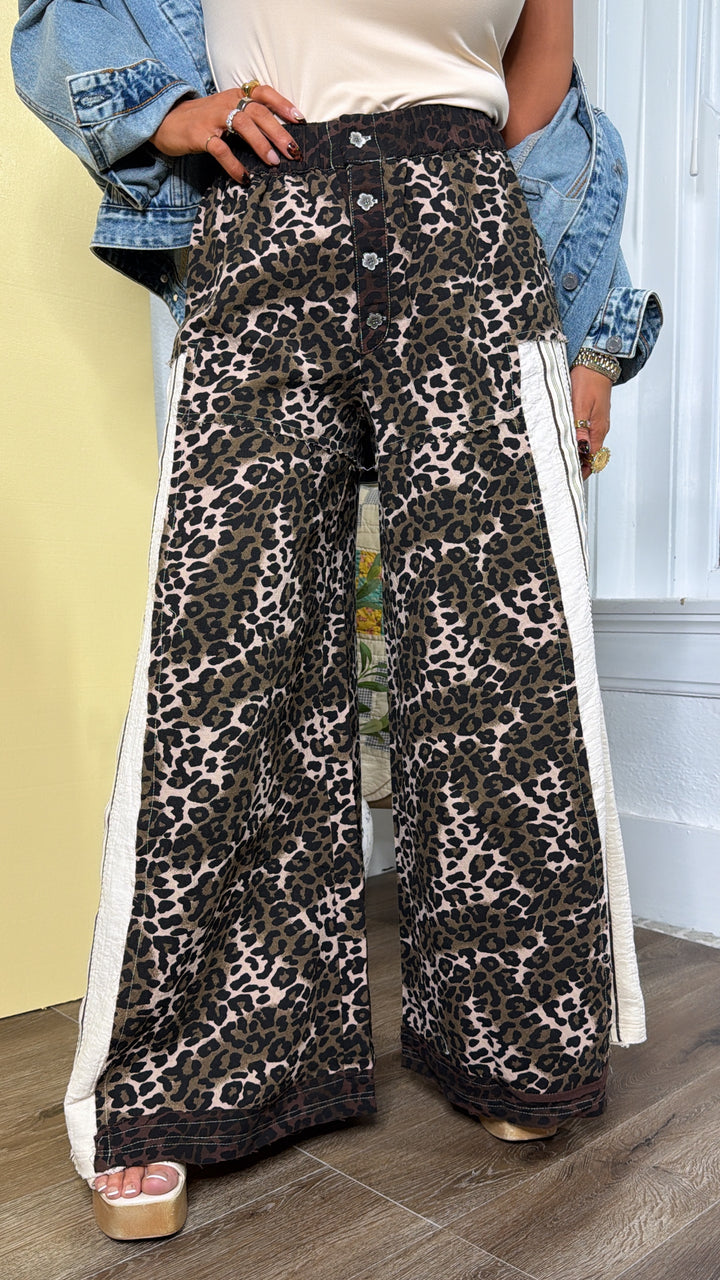 Street Style Leopard Pant, Chocolate