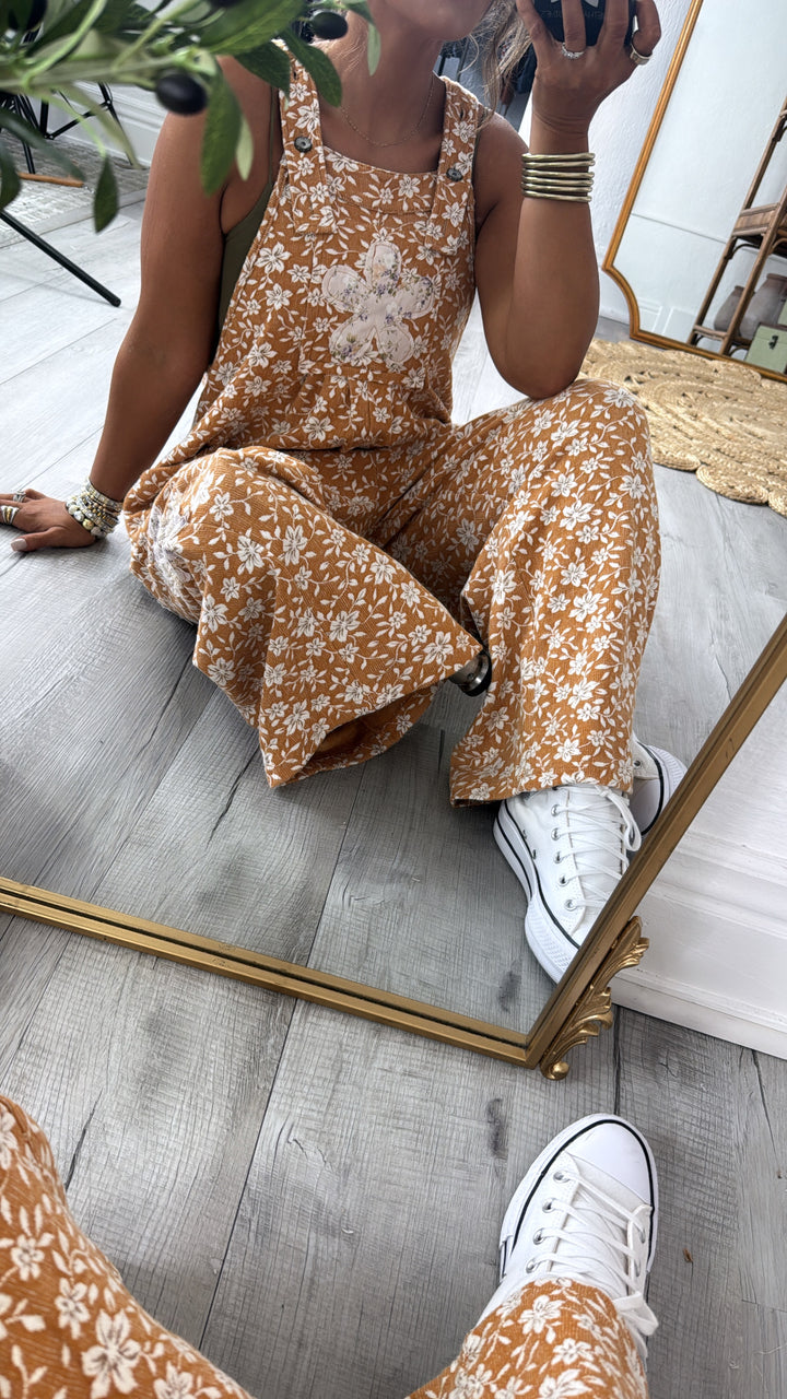 Honeyflower Overalls, Mustard