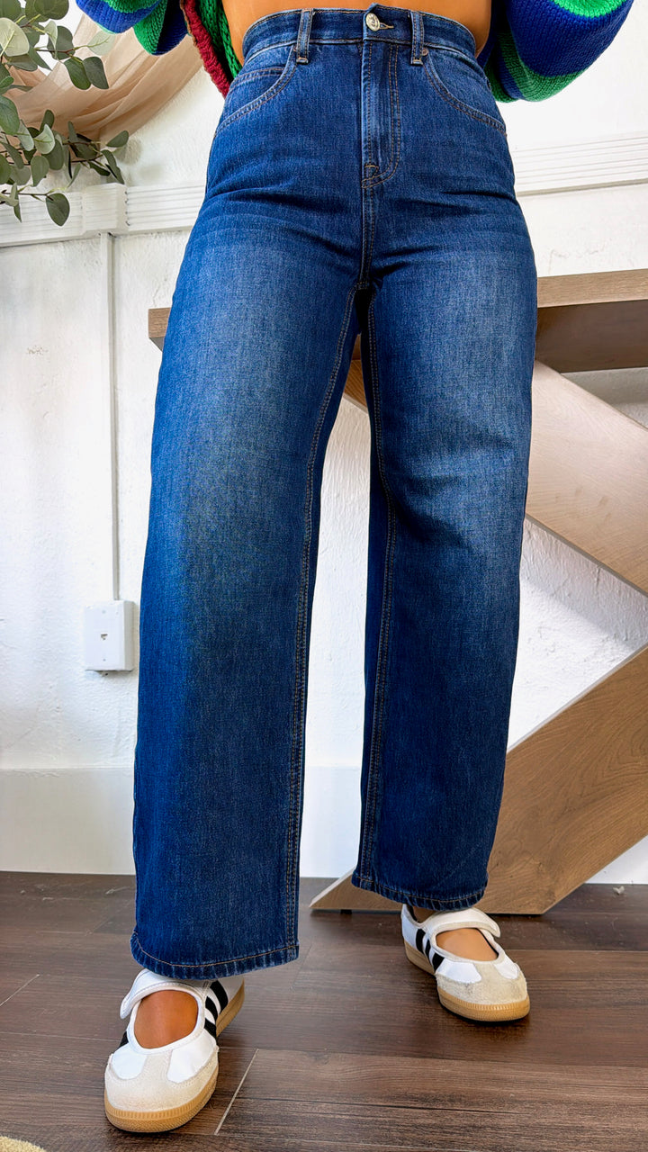 Callum Denim Barrels, DK. Wash