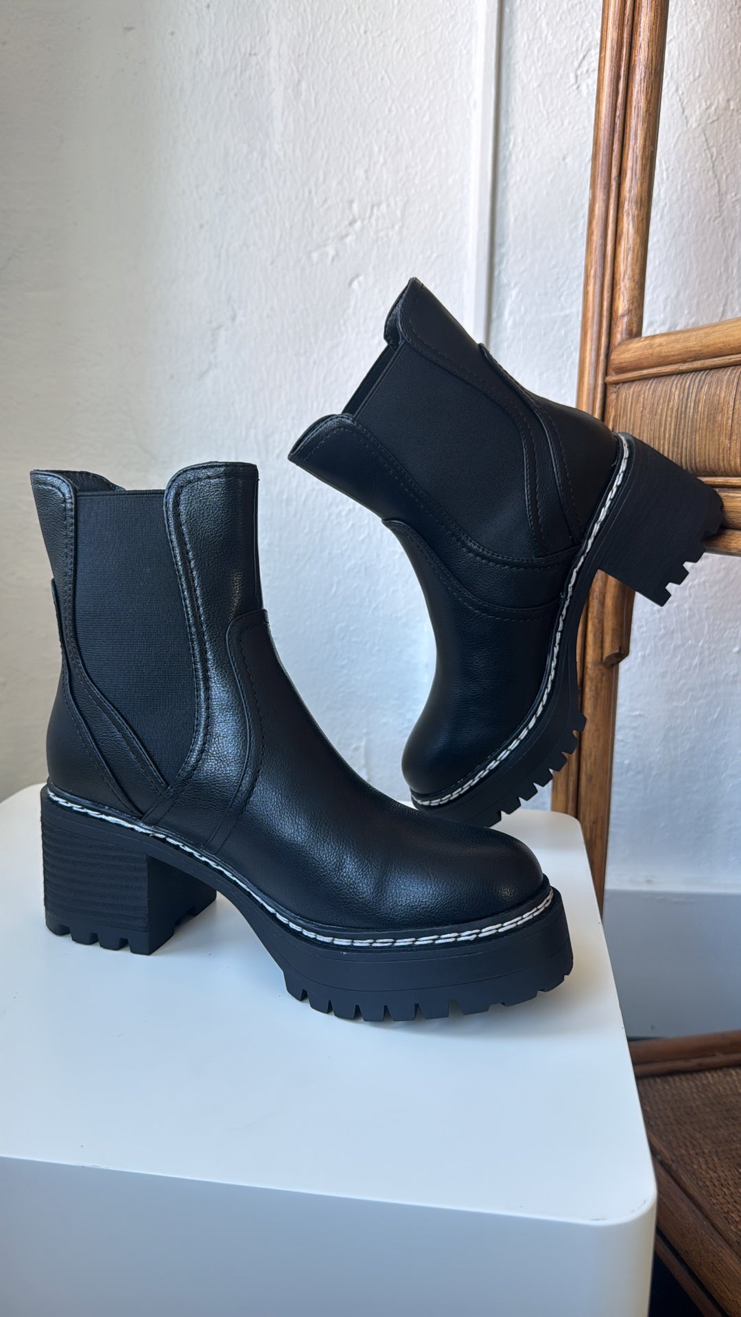 Torren Heeled Boots, Black