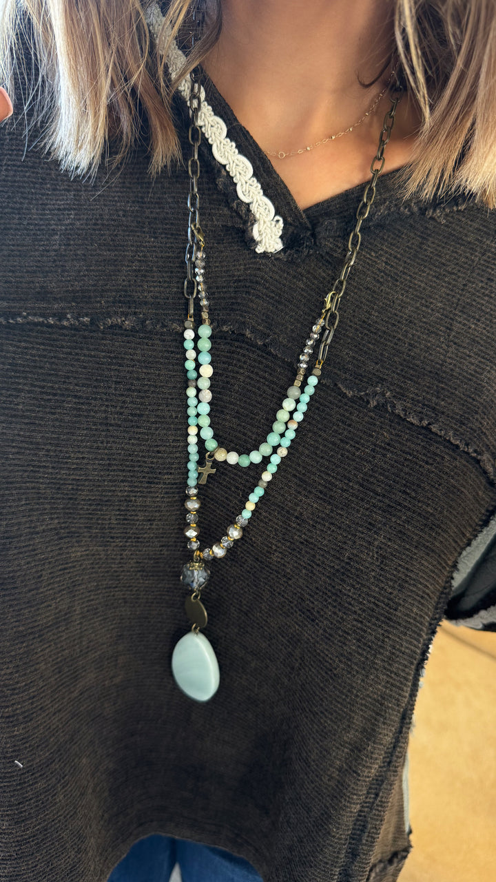 Woven Dona Necklace, Multi