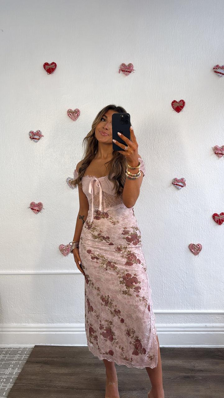 Rosehill Maxi Dress, Blush Multi