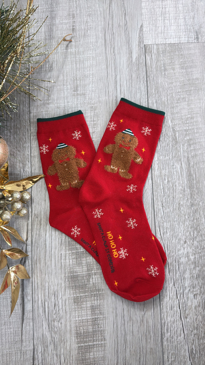 Gingerbread Sock, Red