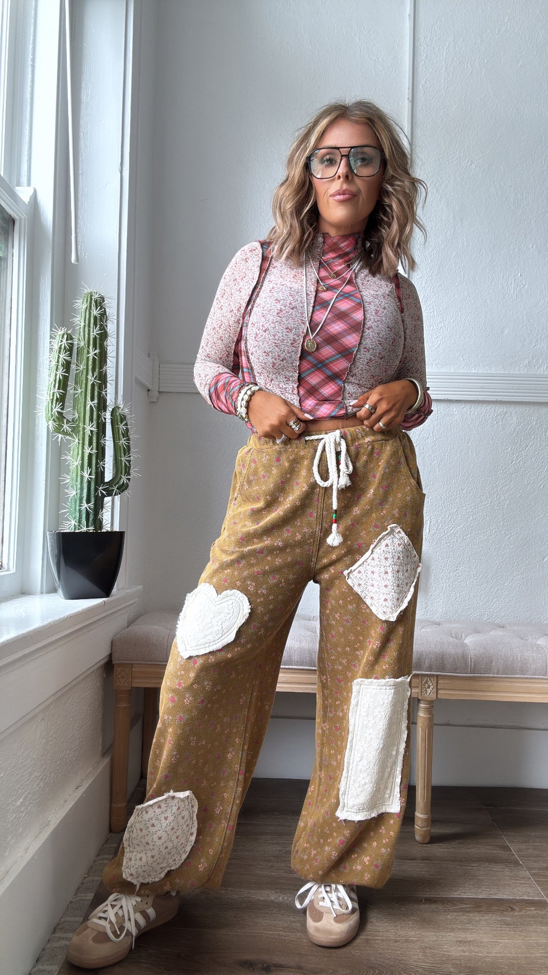 Wore Grace Patched Jogger, Rusted Ochre