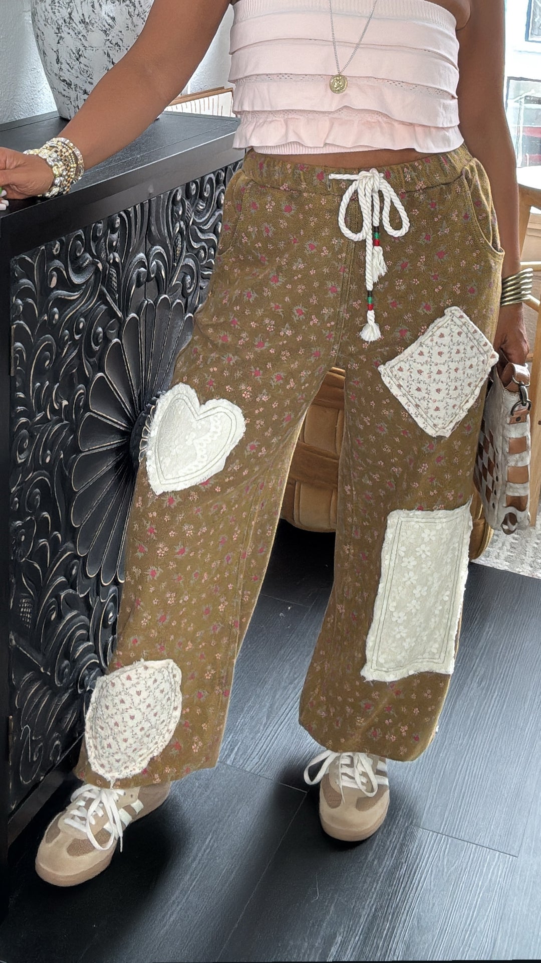 Wore Grace Patched Jogger, Rusted Ochre