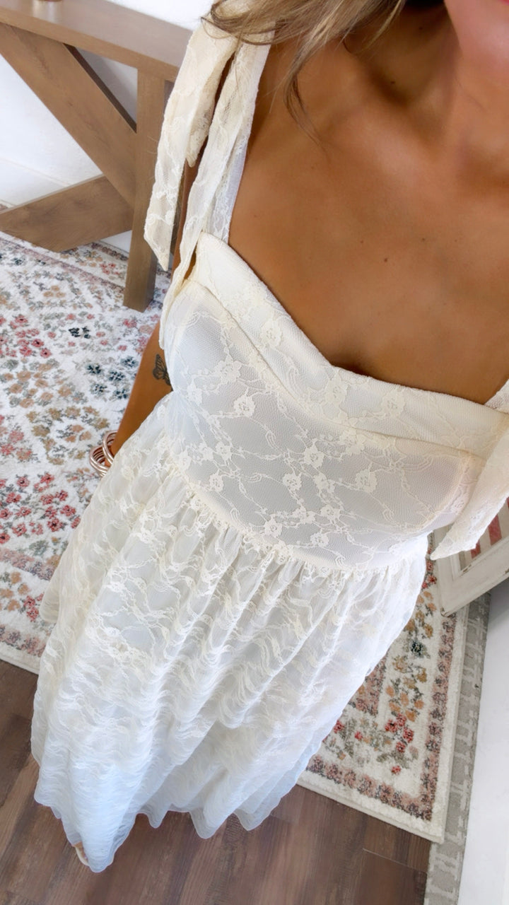 Penelope Floral Maxi Dress, Ivory Cream