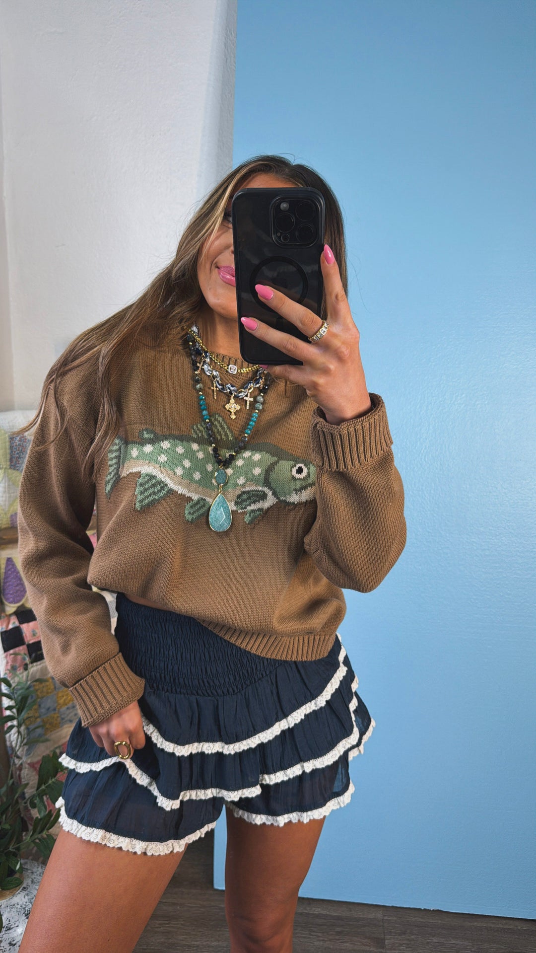 Fin & Tide Sweater, Mocha