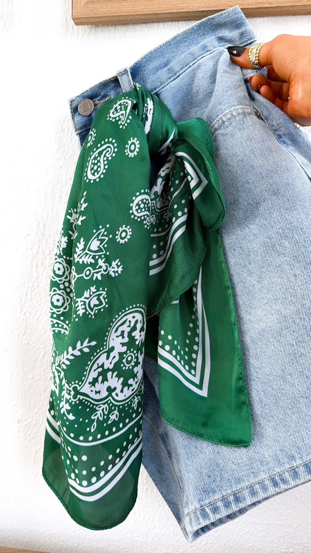 Corbin Paisely Neckerchief , Hunter Green