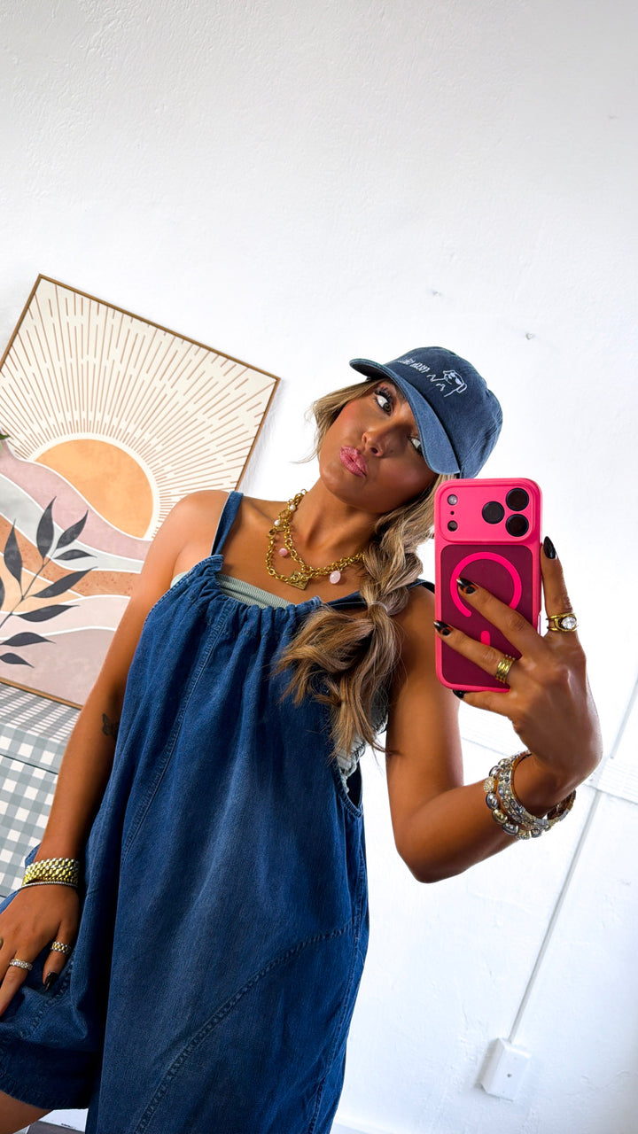 Tennessee Daydream Romper, Dk. Denim
