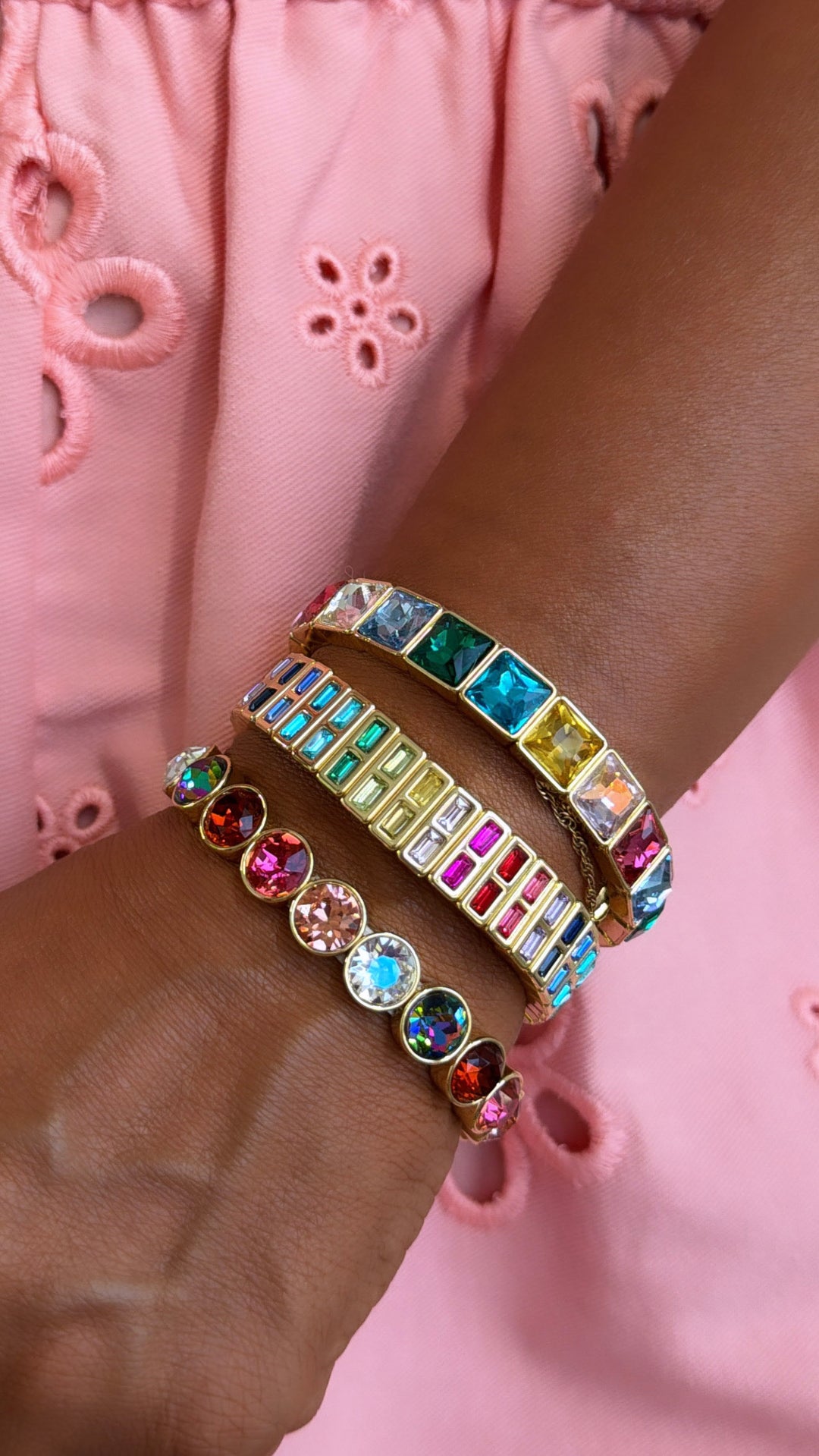 Rainbow Bracelet Stack