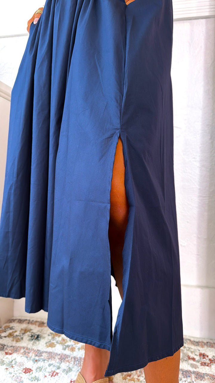 Sailors Dream Midi Dress, Navy