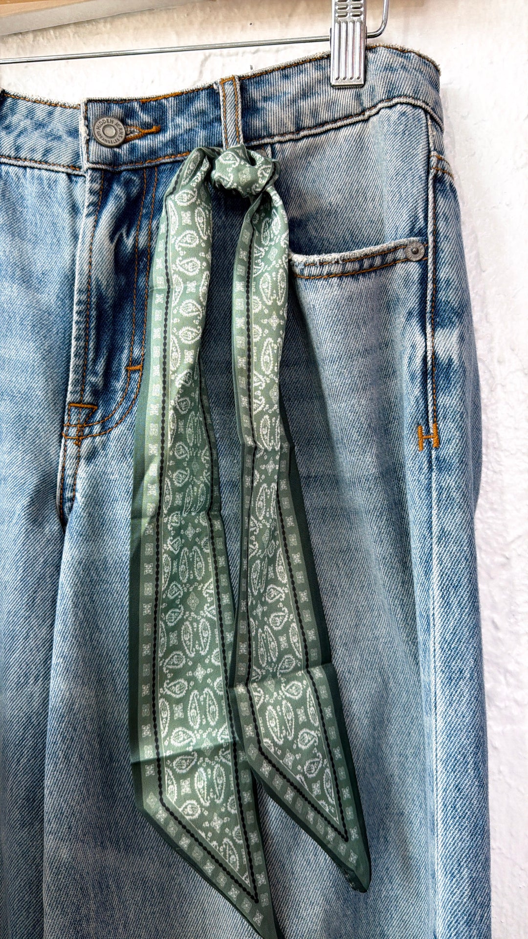 Paisley Neck Twilly, DK.Green