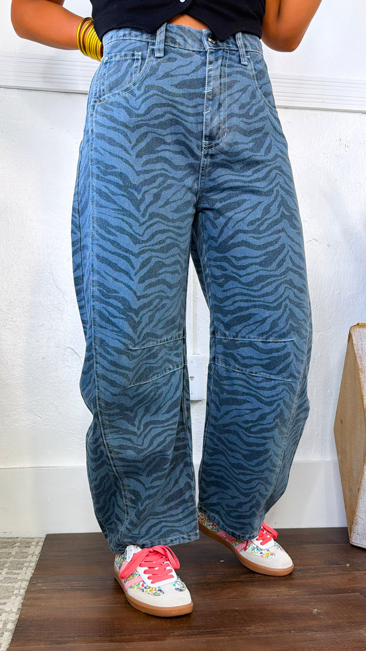Gallery Girl Barrel Pants, Denim