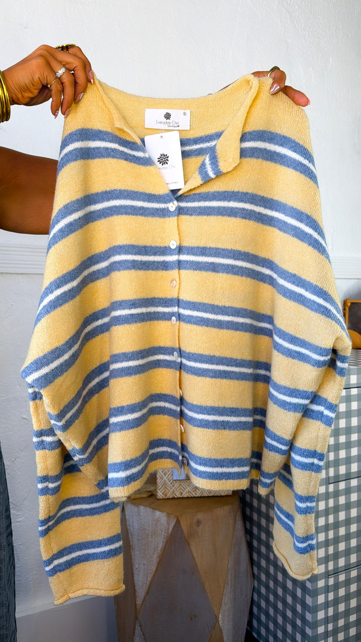 Multi Striped Button Down, Honey