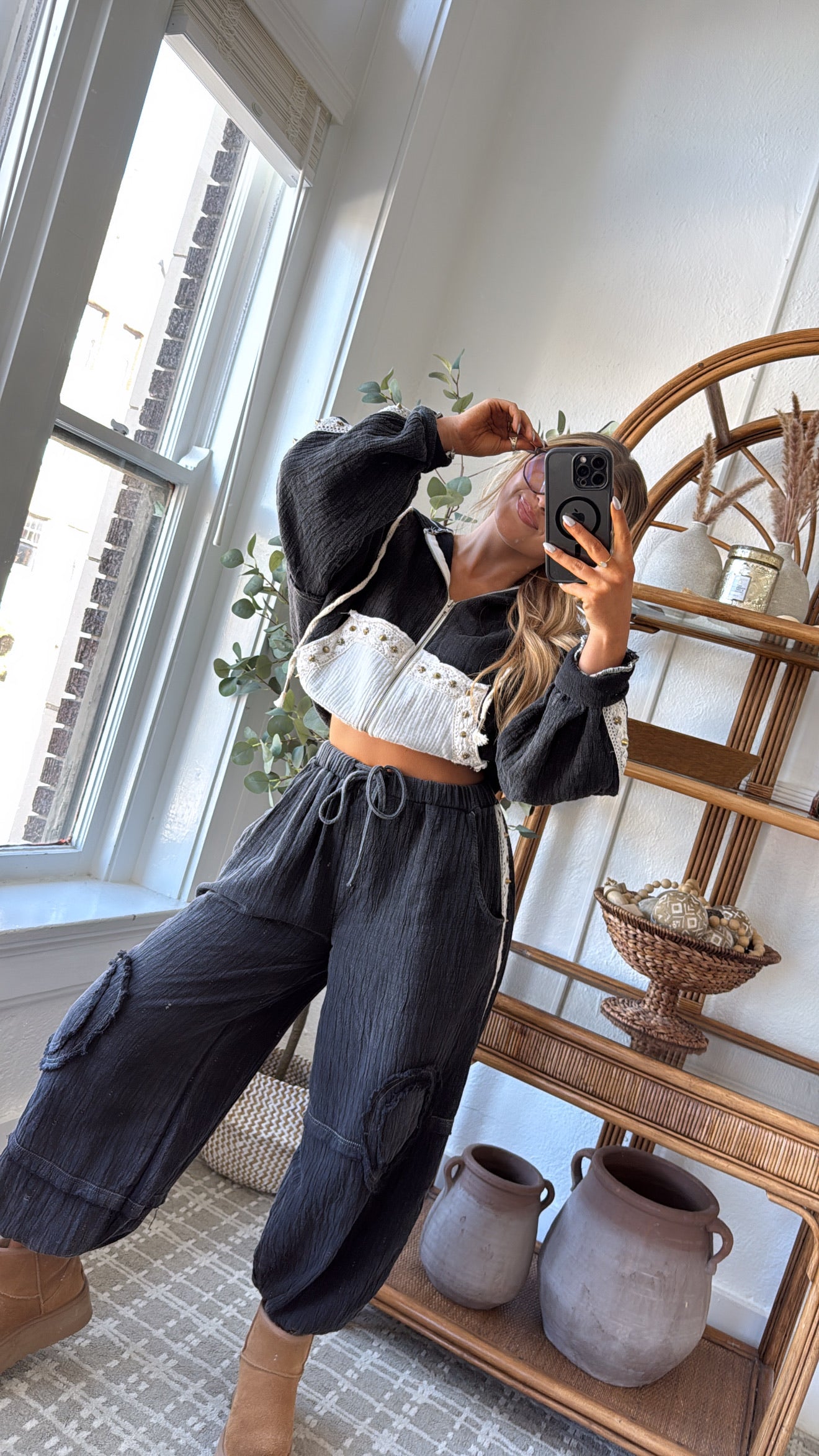 トップス neith. Gathered Track Pants(Black) トップス neith. Gathered Track Pants(Black) Gathered Track