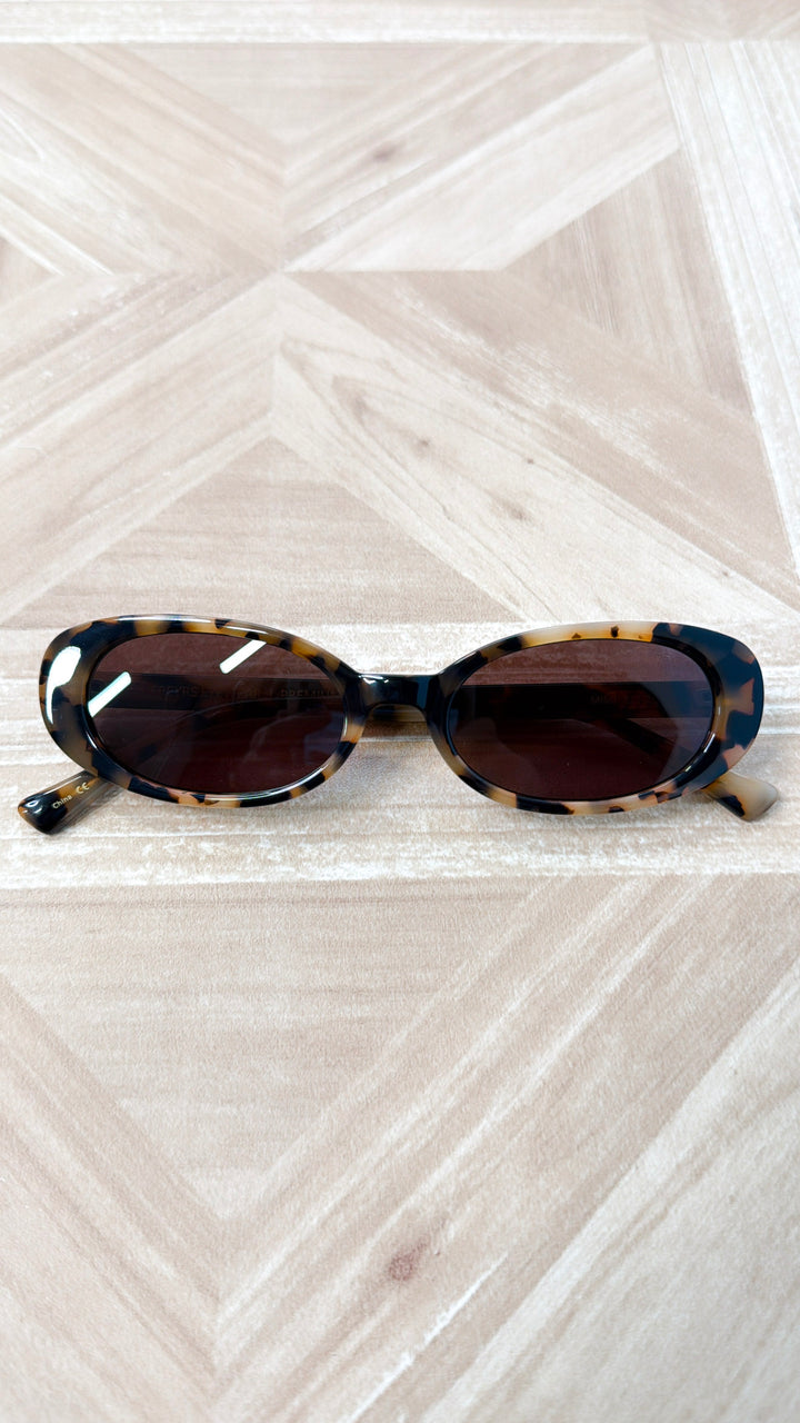 FREYRS: Mimi Acetate Oval Sunglasses