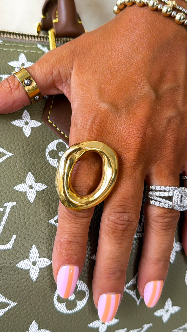 Halo Ring, Gold