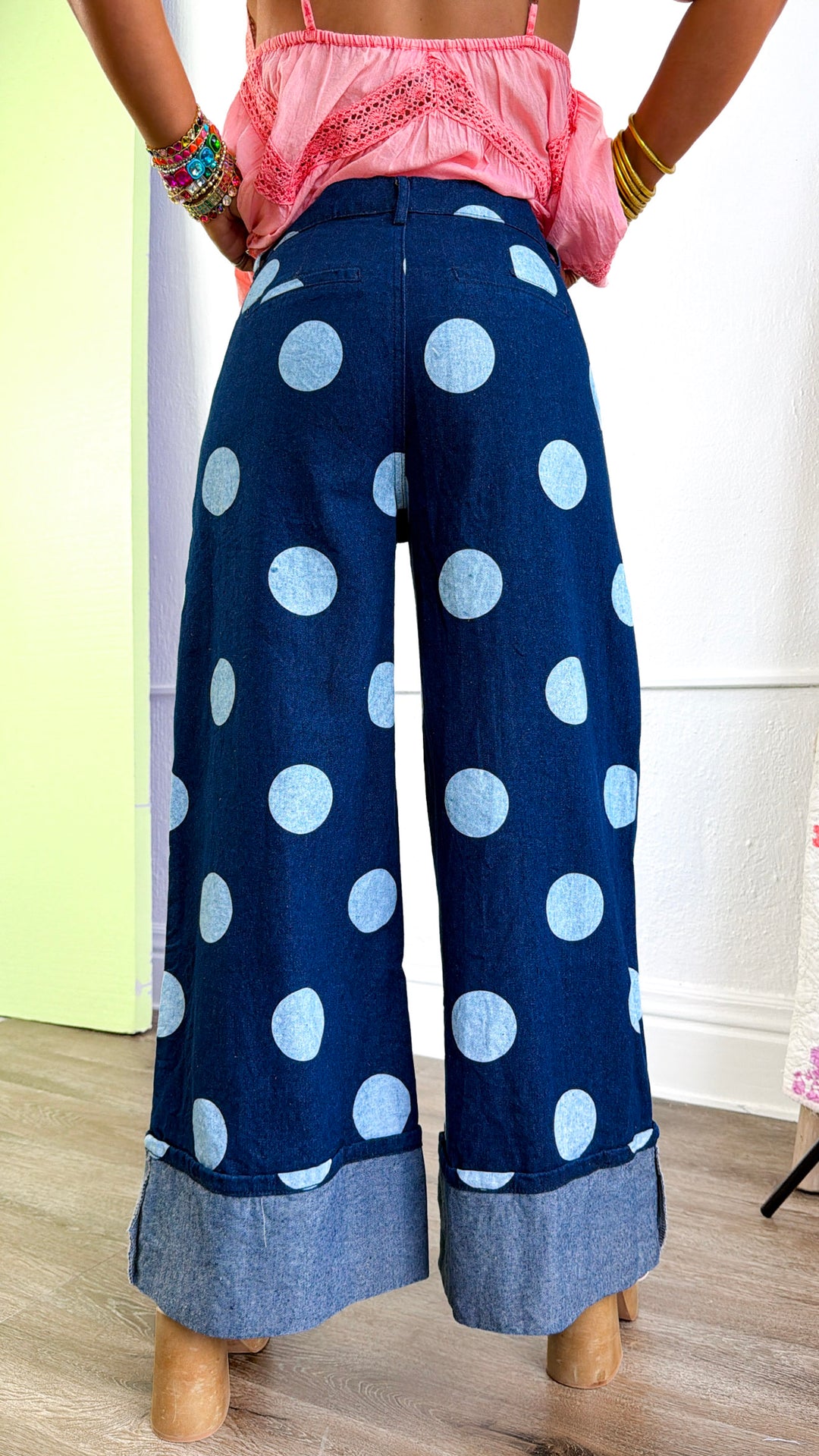 Fever Dream Wide Leg Jeans, Deep Navy