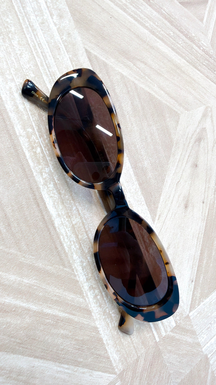 FREYRS: Mimi Acetate Oval Sunglasses