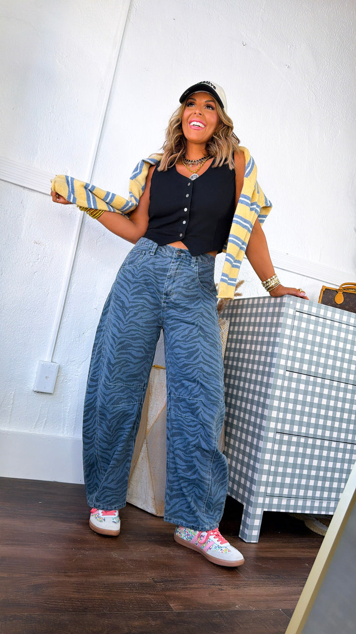 Gallery Girl Barrel Pants, Denim