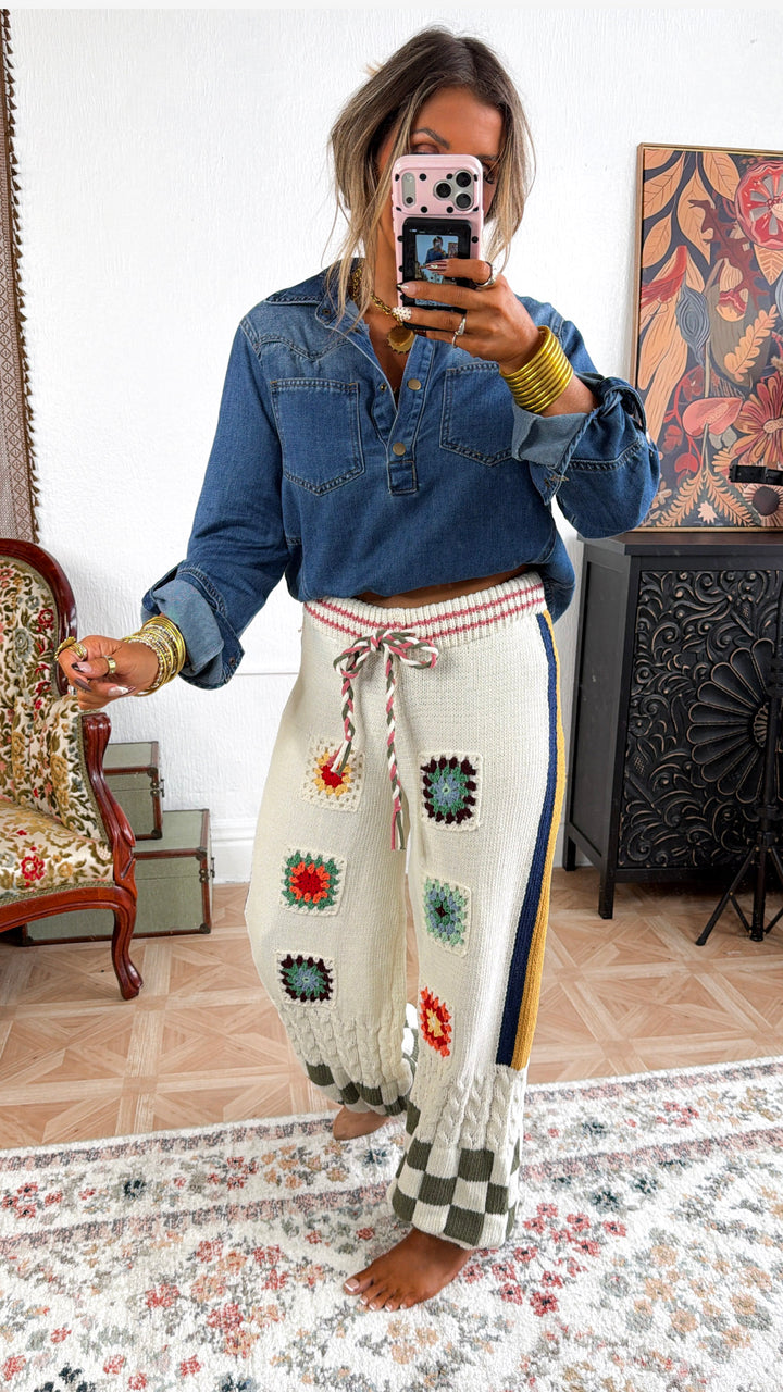 Sunpatch Jogger Pant, Cream Multi