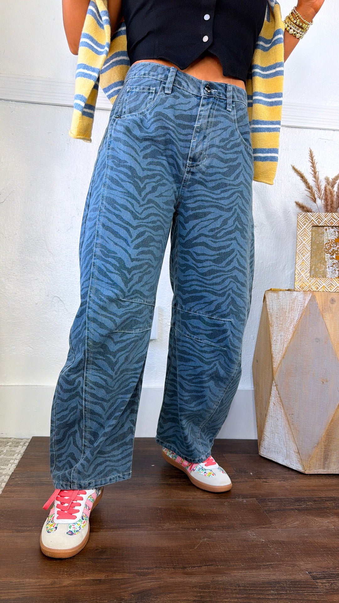Gallery Girl Barrel Pants, Denim