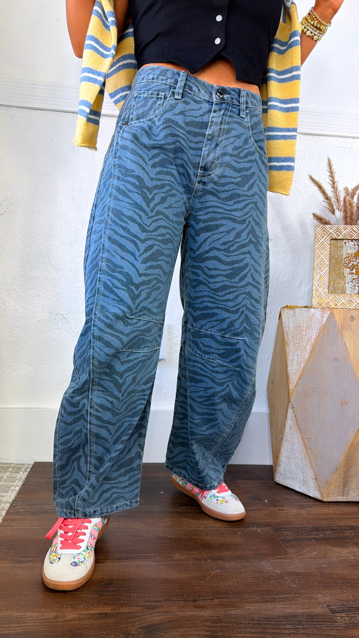 Gallery Girl Barrel Pants, Denim