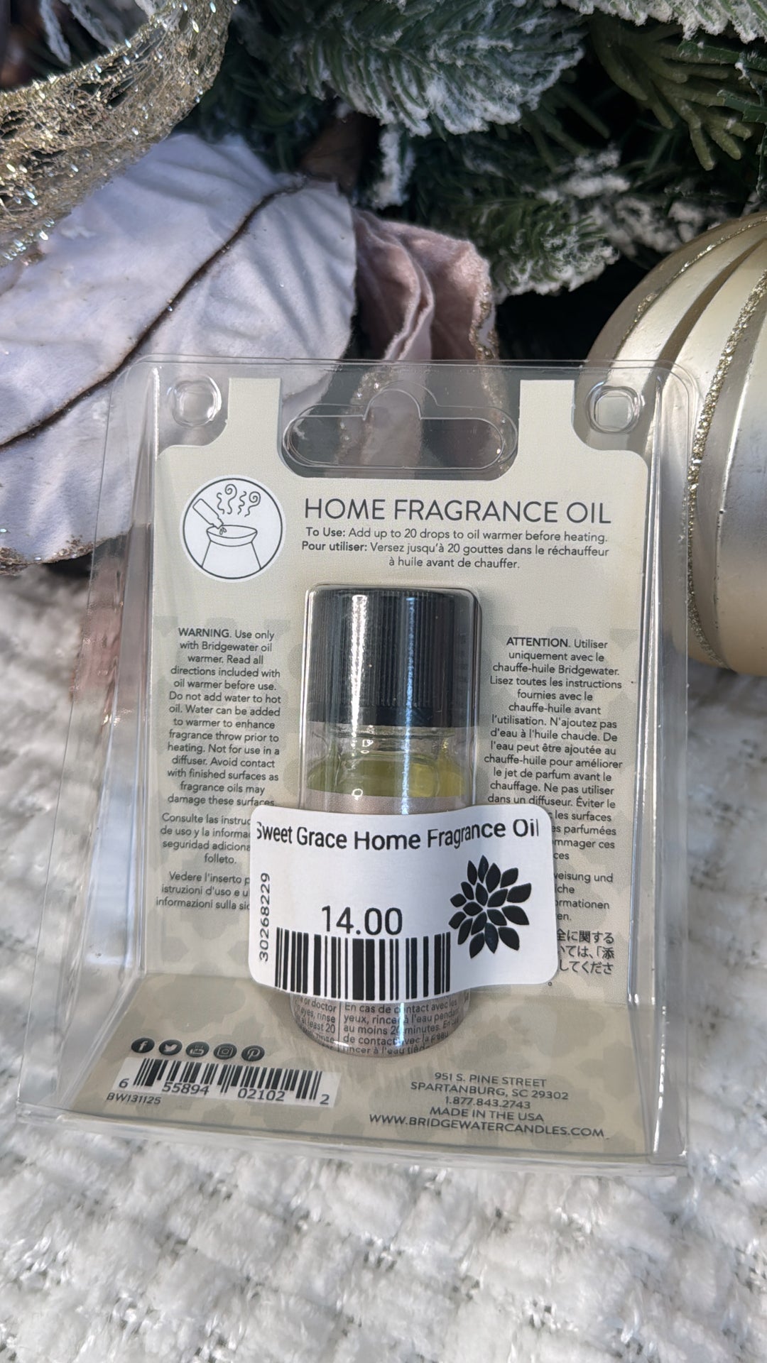Sweet Grace Home Fragrance Oil
