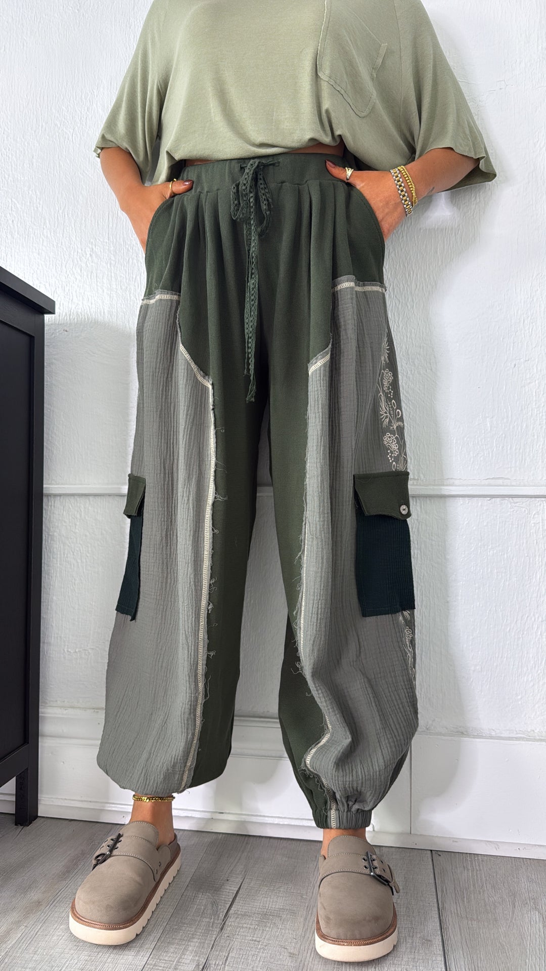 DOORBUSTER: Forever Dreaming Relaxed Pant, Moss Green