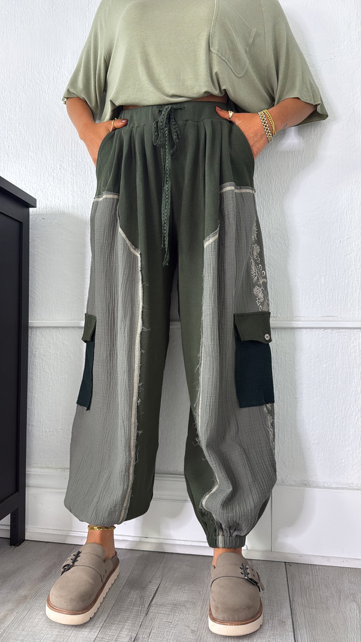 DOORBUSTER: Forever Dreaming Relaxed Pant, Moss Green