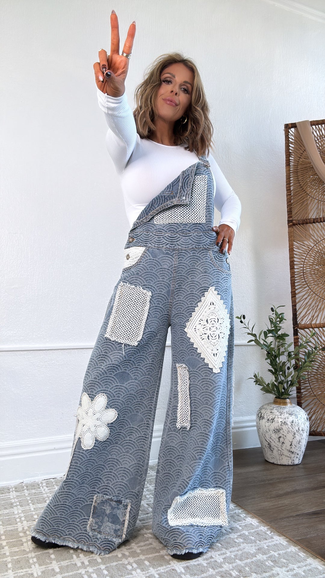 Ripple Effect Denim Overalls