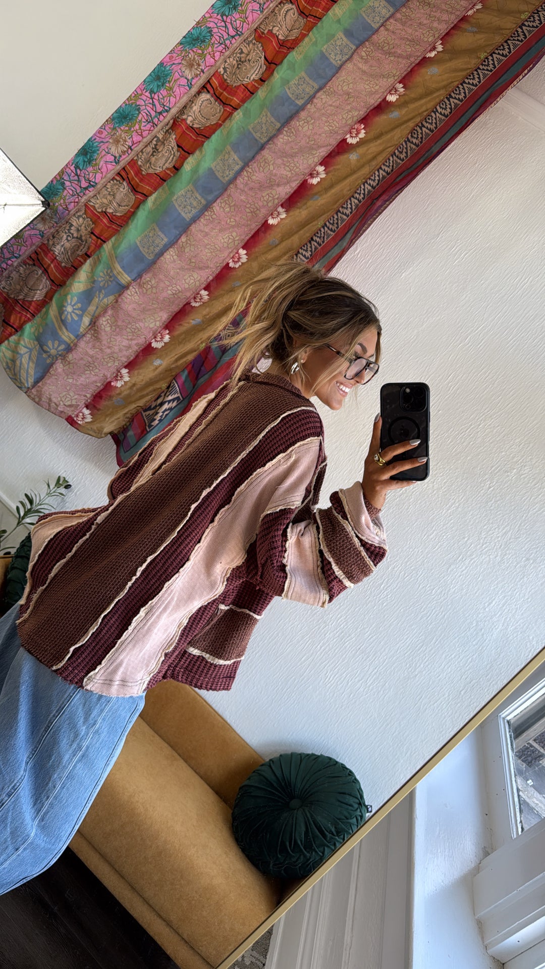 Lilou Vintage Cardigan, Wine Combo