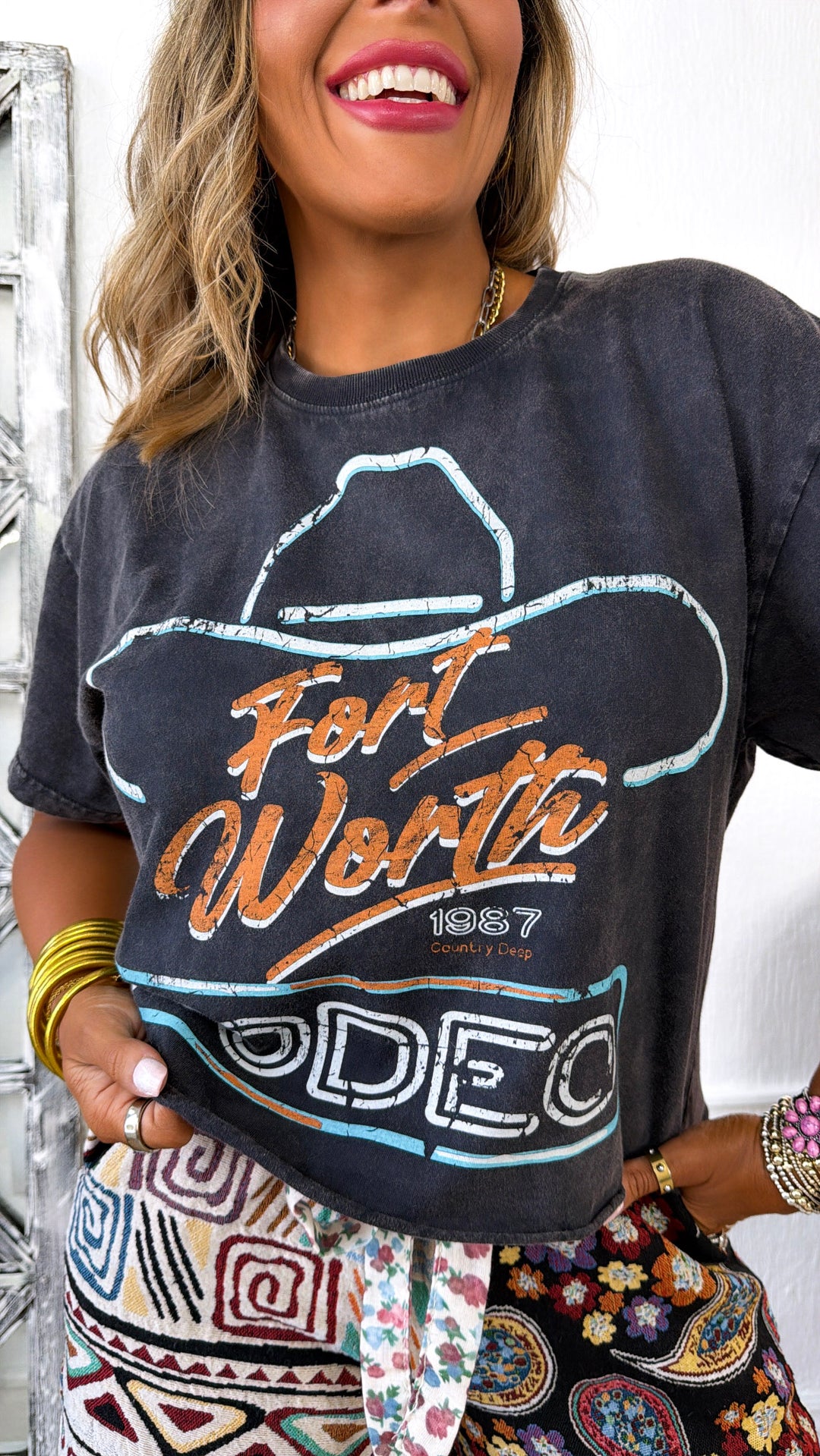 Fort Worth Graphic Tee, Black
