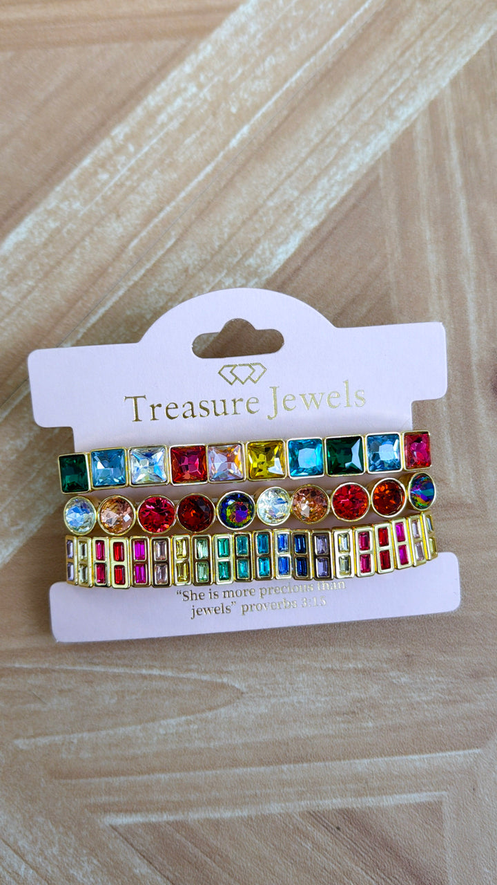 Rainbow Bracelet Stack