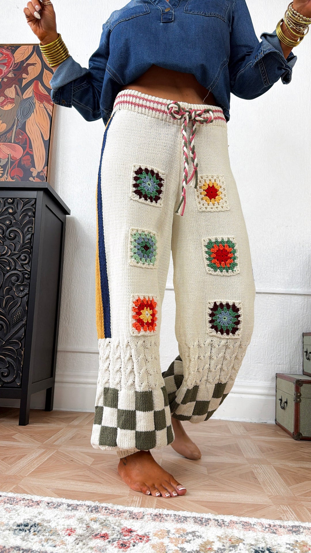 Sunpatch Jogger Pant, Cream Multi