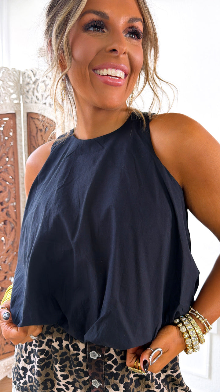 Eclipse Drop Bubble Tank, Black