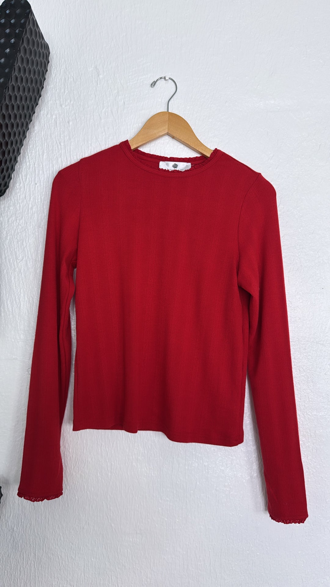 Anora Long Sleeve, Cherry